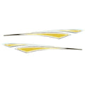Glastron Boat Raised Decals 8634-2702 - Yellow Stickers (set of 2)