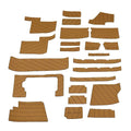 Malibu Boat Non-Skid Deck Mats 4745077 - SeaDek Mocha Black (23PC)