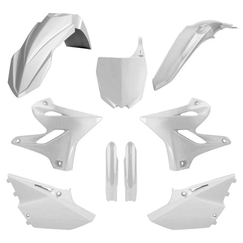 POLISPORT PLASTIC KIT + FORK GUARDS YAMAHA YZ125 15-20, YZ250 15-20, WHITE