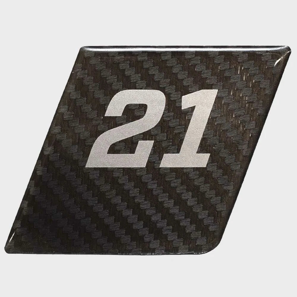 MasterCraft Boat Raised Decal Emblem 750209 - XT21 Carbon Fiber Black
