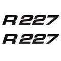 Robalo Boat Model Decals U20420-01 - R227 Black Stickers (pair)