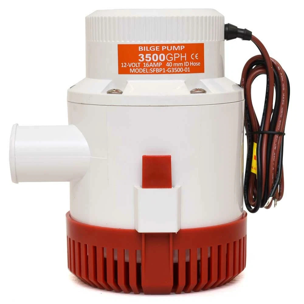 Boat Bilge Pump BP1-G3500-01 - Non-Automatic Submersible 3500 GPH 12V 16A