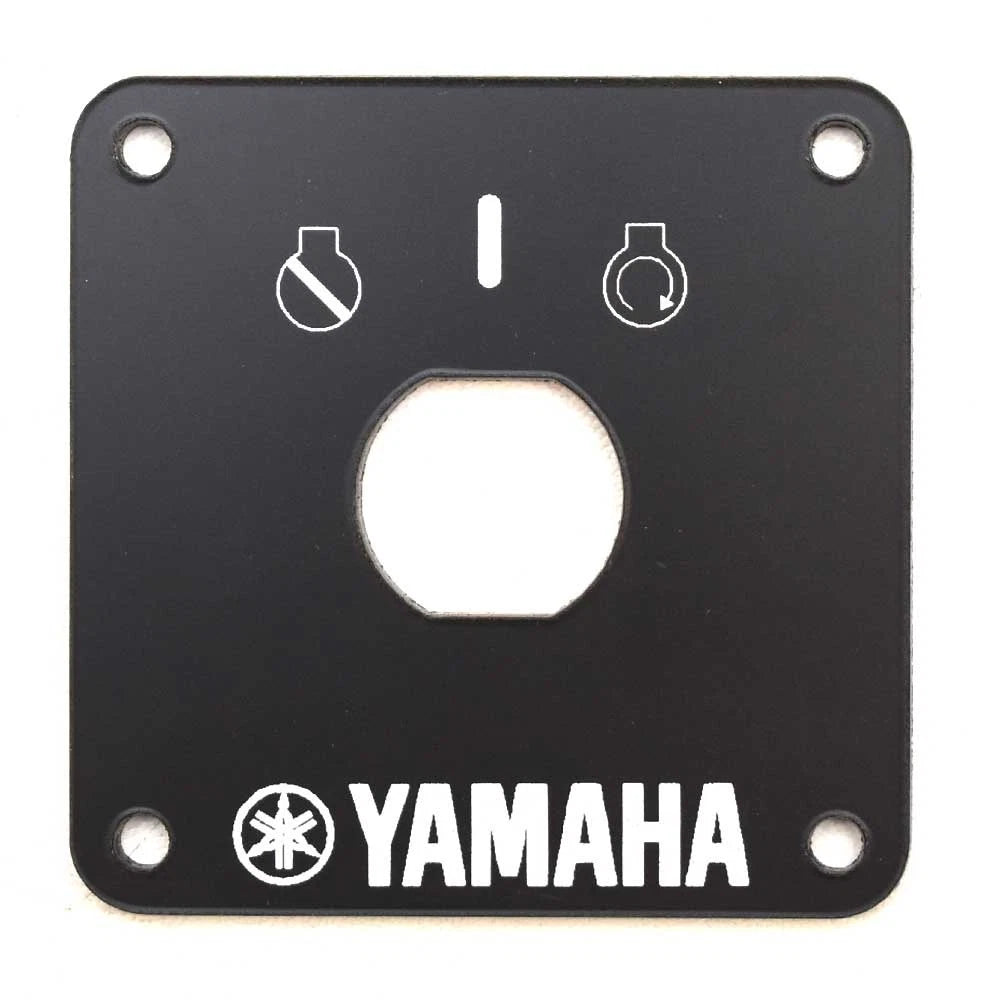 Yamaha Boat Blank Switch Panel - Ignition 2 5/8 X 2 5/8 Inch Black