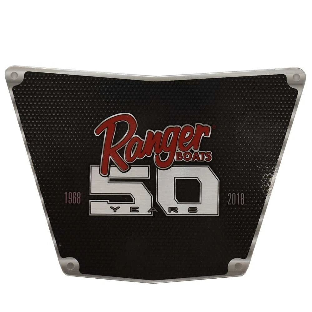 Ranger Boat Panel Badge 308605 - 50 Year Anniversary Aluminum