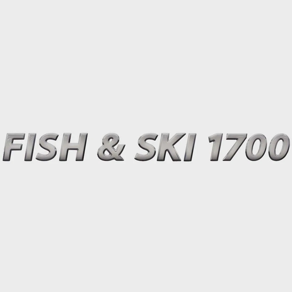 Lowe Boat Raised Decal 2311631 - 1700 Gray Black 18 1/8 X 1 3/4 Inch