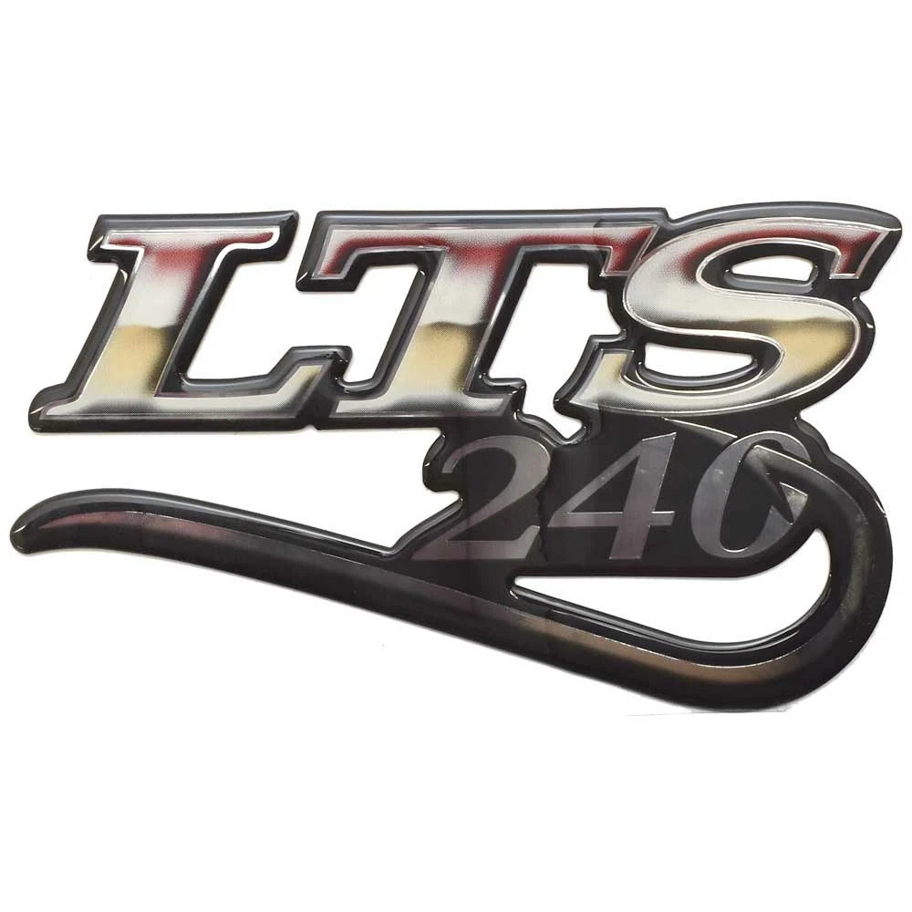 Ranger Boat Raised Emblem Decal 1860746 - LTS 240 Silver Red