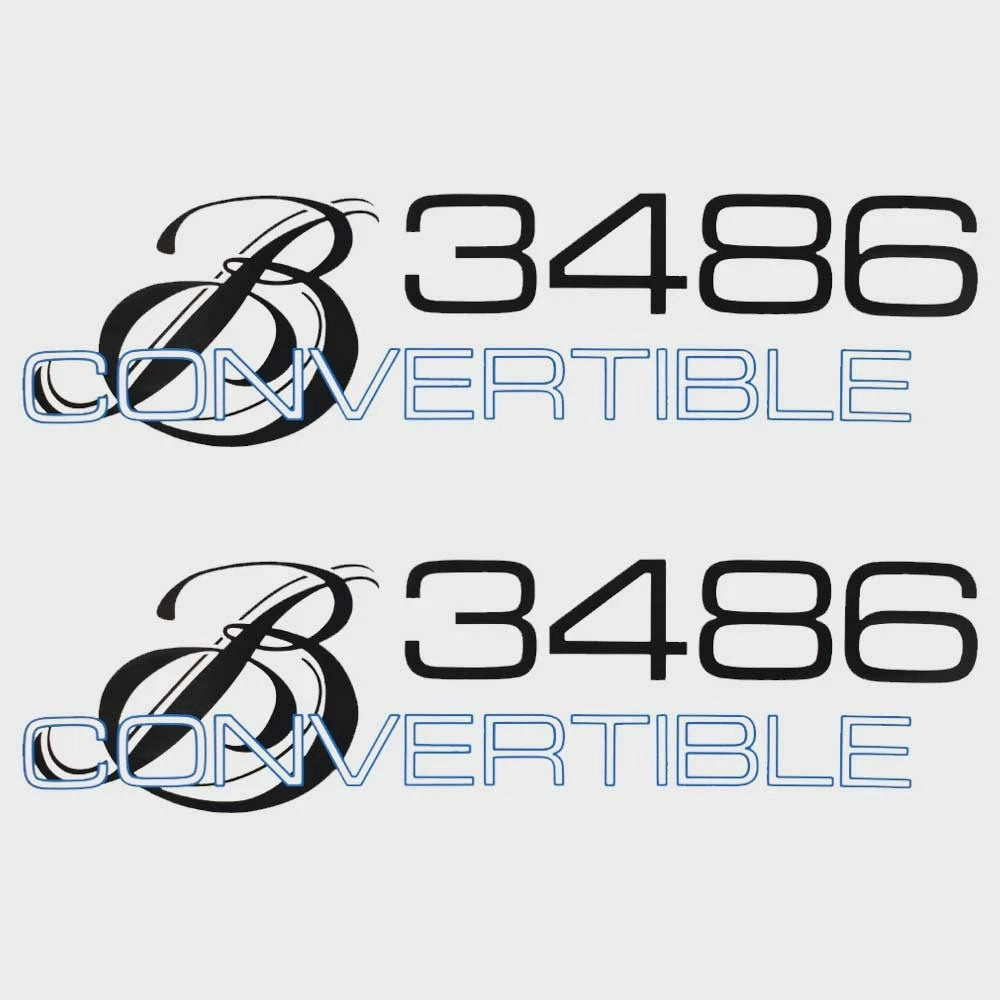Bayliner Boat Model Decals - 3486 Convertible Stickers (pair)