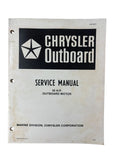 Chrysler Outboard OB 3872, 55 HP Outboard Motor Service Manual