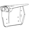522390M1 Tractor RH Fender with Headlight Bracket Fits Massey Ferguson MF 30 135