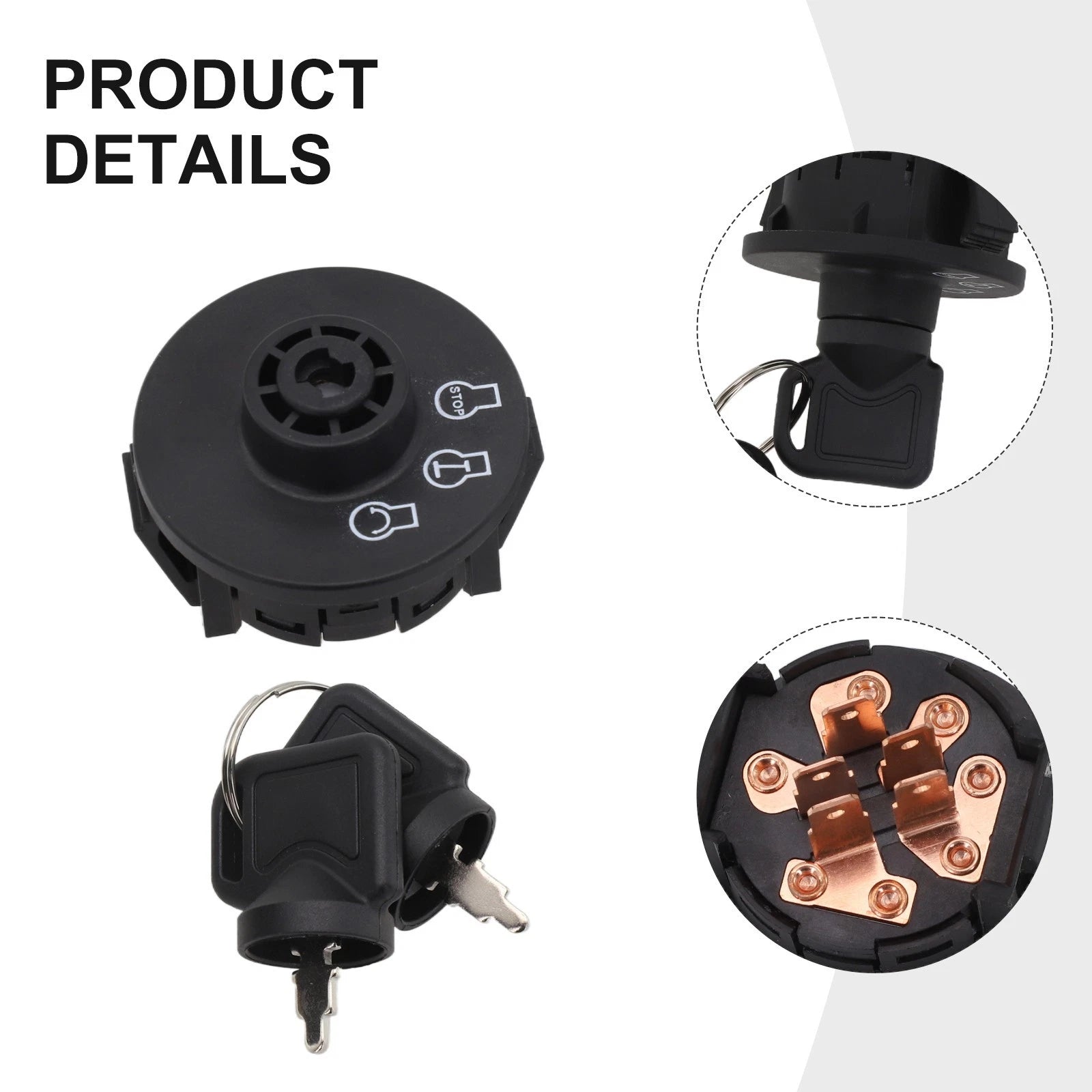 Convenient 3 Position for IGNITION Switch Keys for and for ExMark Lawn Mowers