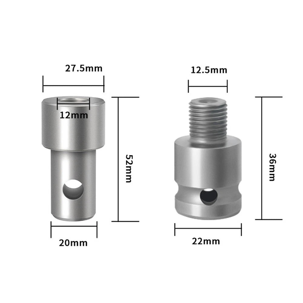 4 Interface Earth Auger Adapter Tool Compatible with Hammer Machine Drill