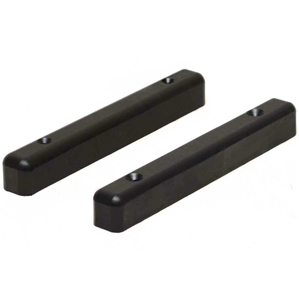 Crownline Boat Bench Rail Stoppers 33353 - 6 Inch Black (pair)