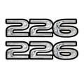 Rinker Boat Decal Set - 226 Gray White 5 1/4 X 1 1/4 Inch