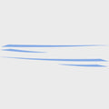 2022 Chaparral H2O Boat Deck Graphic Decal 14.02800 - Steel Blue (4Pc)