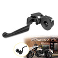 Black Clutch Lever Perch Clamp for Harley Softail Fat Boy Night Train Road King