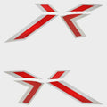 MasterCraft Boat Raised Decal Kit 7501544 - OEM X PT Red Silver 8PC