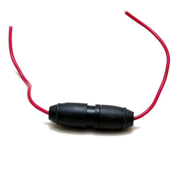Boat Fuse Holder - with 10 Amp Fuse Red Wires