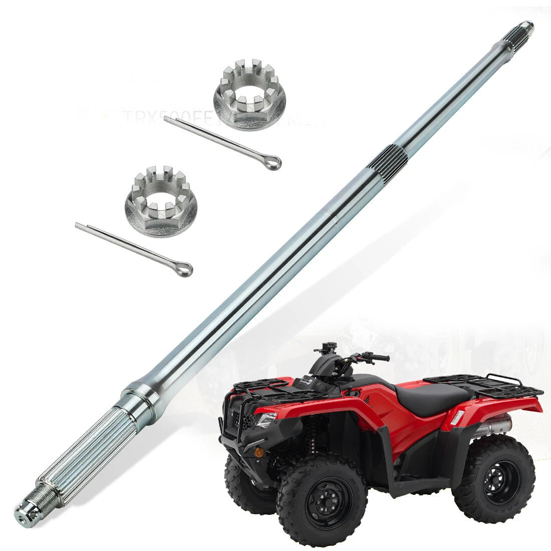 Rear Axle Shaft with Nuts for Honda TRX420FM1 TRX420FM2 Rancher 420 4x4 2014-2021