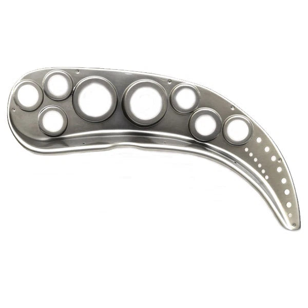 Larson Boat Blank Gauge Panel 2203-0347 - 26 X 13 3/4 Inch Glossy Gray