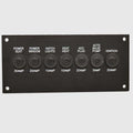 Malibu Boat Circuit Breaker Panel - 6 5/8 X 3 Inch Black