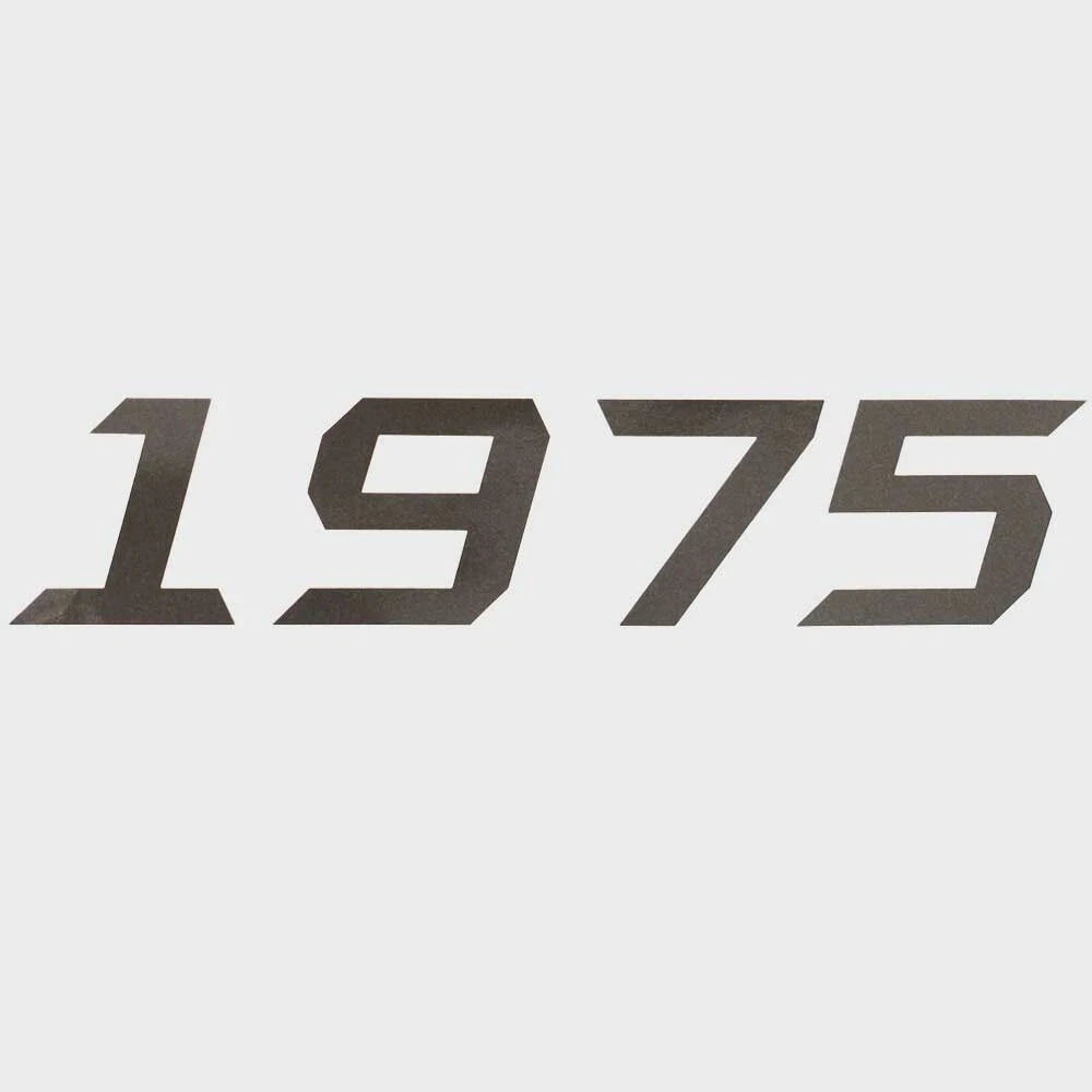 Lund Boat Model Decal 2339229 - 1975 Metallic Dark Silver Sticker