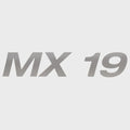 Crestliner Boat Model Decal 2350068 - MX 19 Metallic Silver Sticker