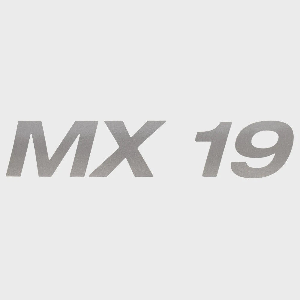 Crestliner Boat Model Decal 2350068 - MX 19 Metallic Silver Sticker