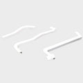 Boat Transom Trim 9893380 - White Plastic (set of 3)
