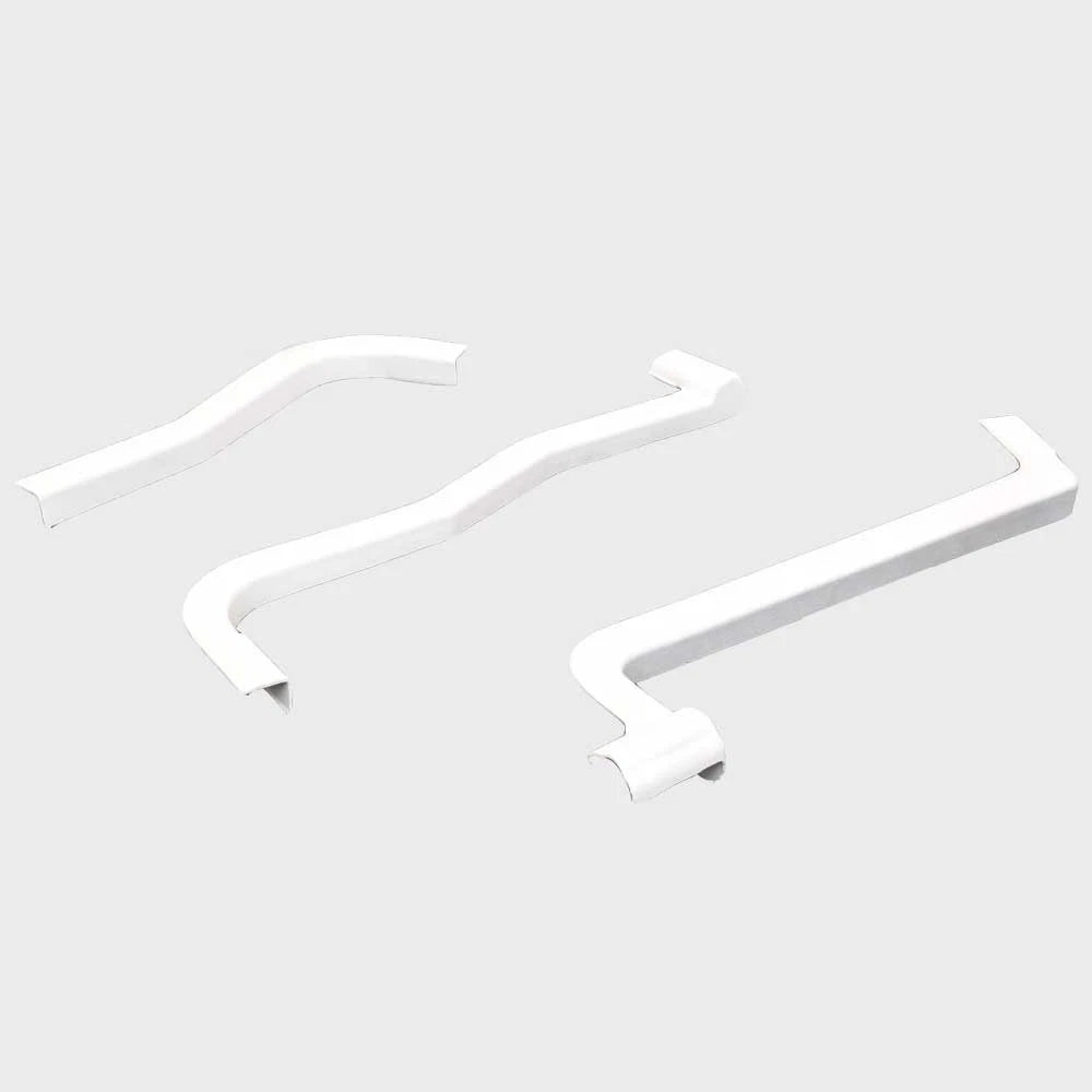 Boat Transom Trim 9893380 - White Plastic (set of 3)