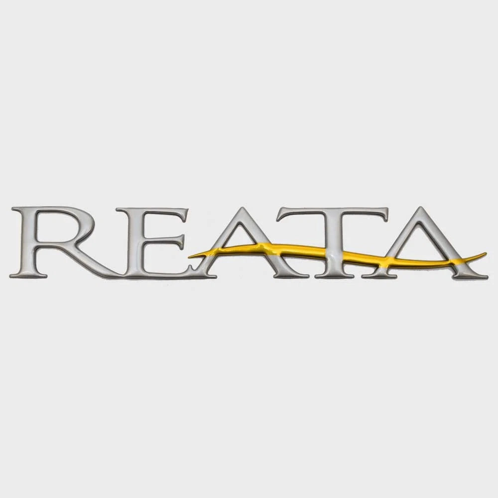 Ranger Boat Raised Emblem Decal 202307 - Reata Silver Gold Sticker