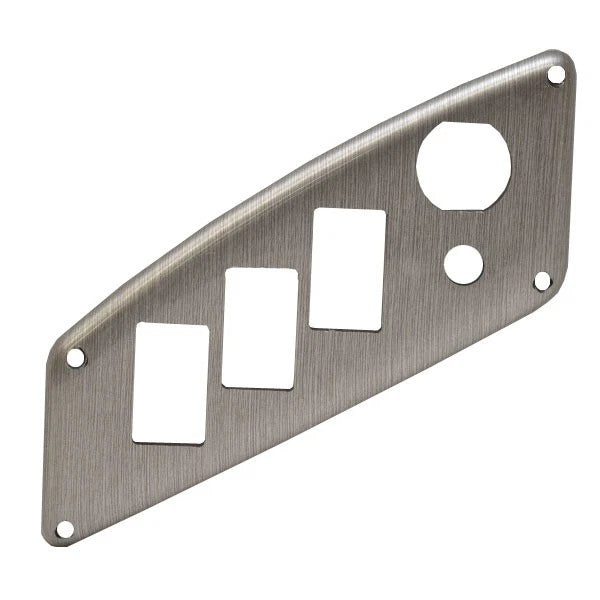 Larson LX Boat Blank Switch Panel 2262-6670 - Silver Plastic