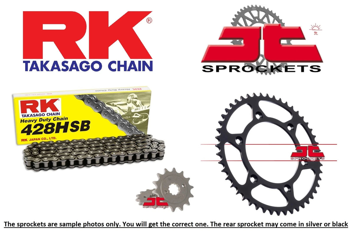 RK Chain and JT Sprockets for Kawasaki KLX140 08-19