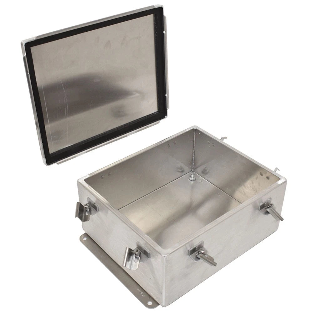 Hoffman Boat Junction Box - Brushed Stainless Steel 12 X 10 Inch