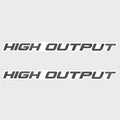 Sea-Doo Boat Decal Stickers - High Output Charcoal White (pair)