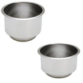 Standard Boat Cup Holder - 4 1/4 Inch Stainless Steel Pair