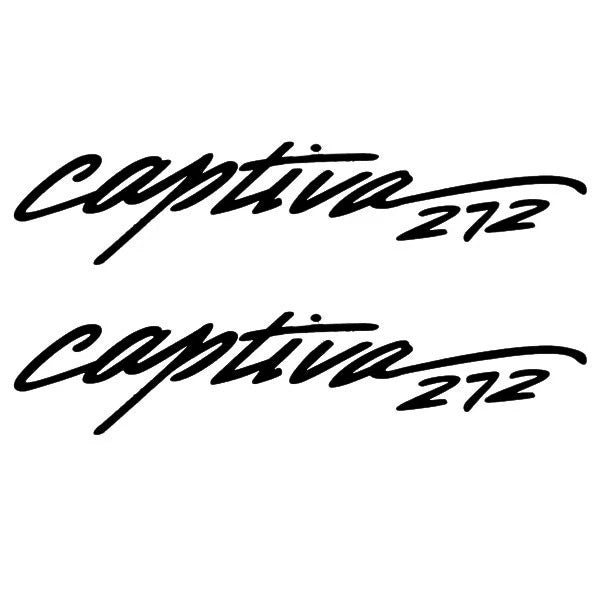 Rinker Boat Brand Decal VS810402-03BLK - 272 Captiva Black (pair)
