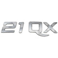 Rinker Boats Raised Decal 2190185 - 21 QX Silver 9 3/4 X 2 1/4 Inch