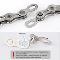Lightweight Bike Chain Link Connector for 8 to 12 Speed Systems with Tool