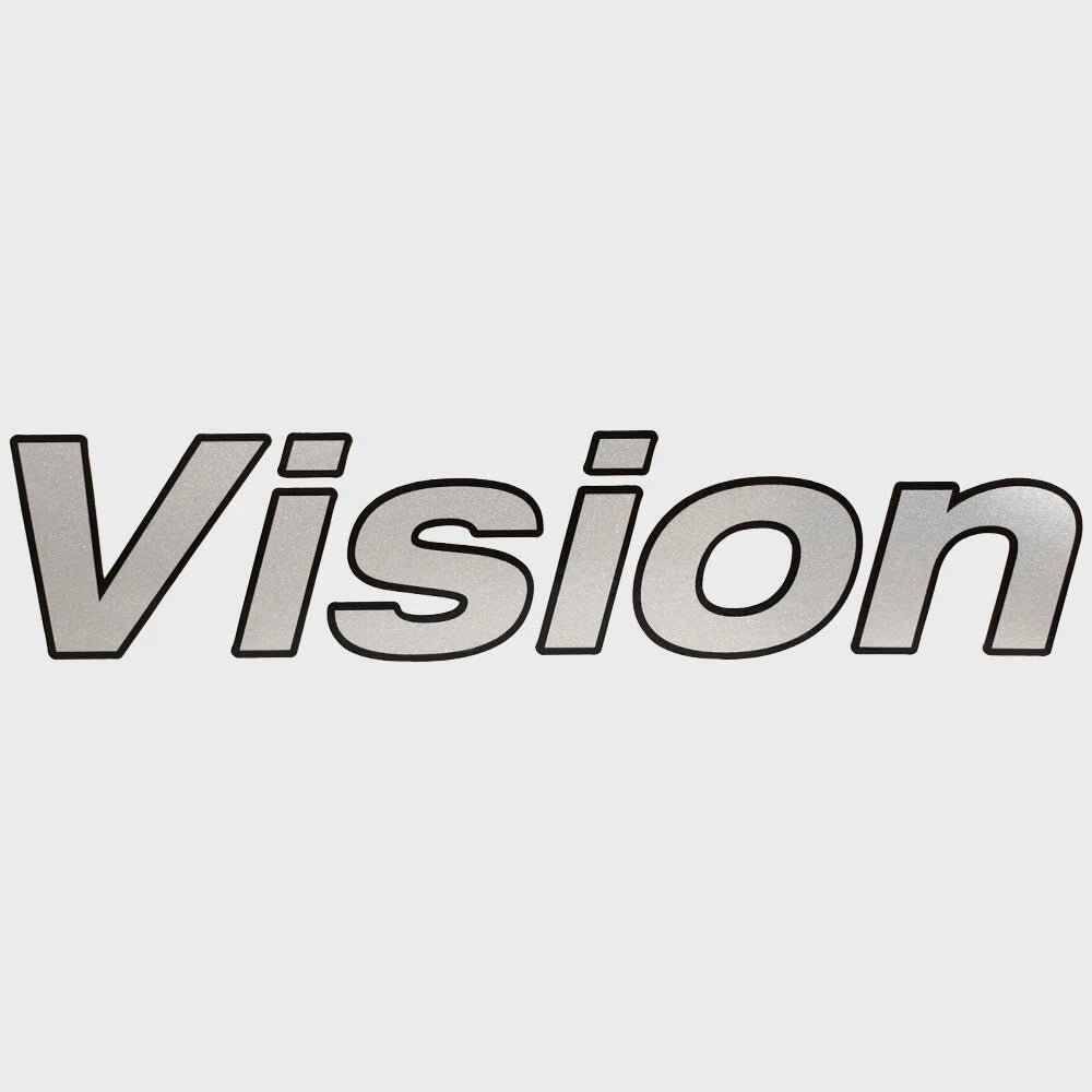 Crestliner Boat Model Decal Sticker 2201470 - Vision Metallic Silver