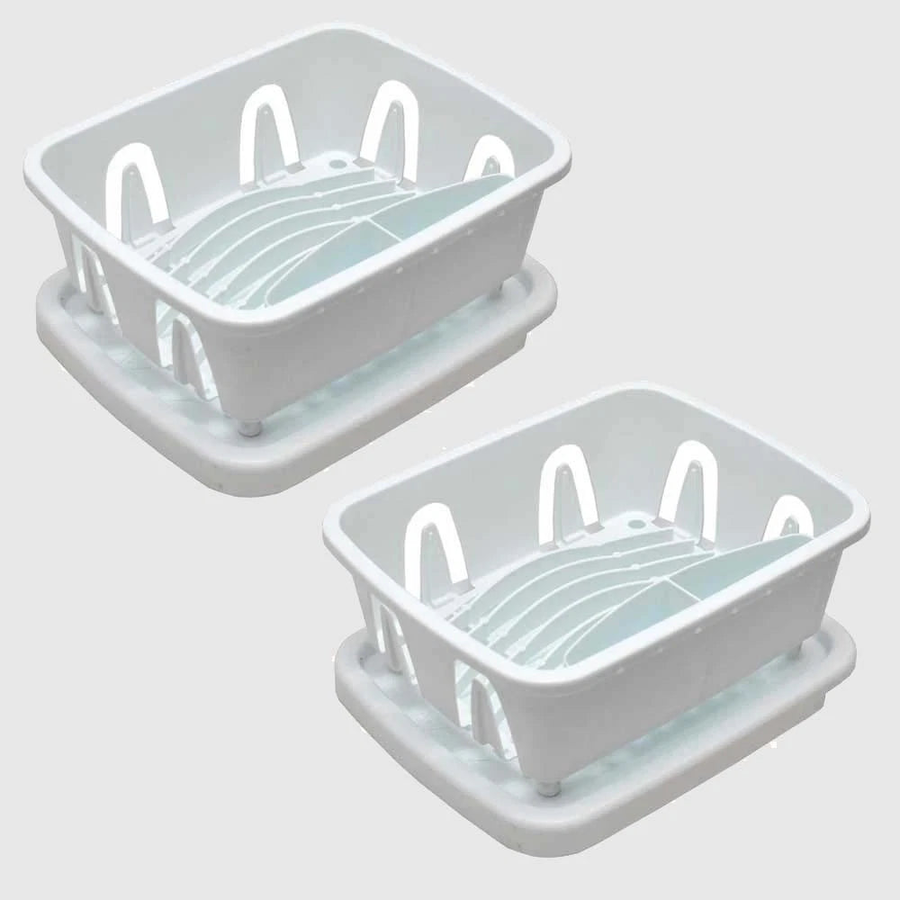 Camco Boat Dish Drying Racks 43511 - White 9.5 X 11.69 Inch Pair