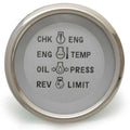 Teleflex Boat Systems Check Gauge 67044F - 2 Inch Silver