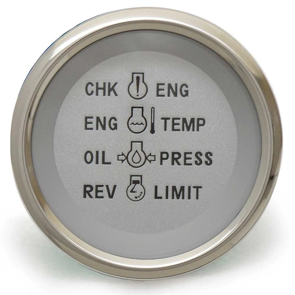 Teleflex Boat Systems Check Gauge 67044F - 2 Inch Silver