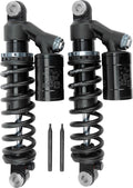 HARDDRIVE Dyna Remote Reservoir Rear Shocks 12.5 in Fits Harley Davidson