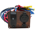 Crestliner Boat Rocker Switch Panel 2036728 - Woodgrain Plastic