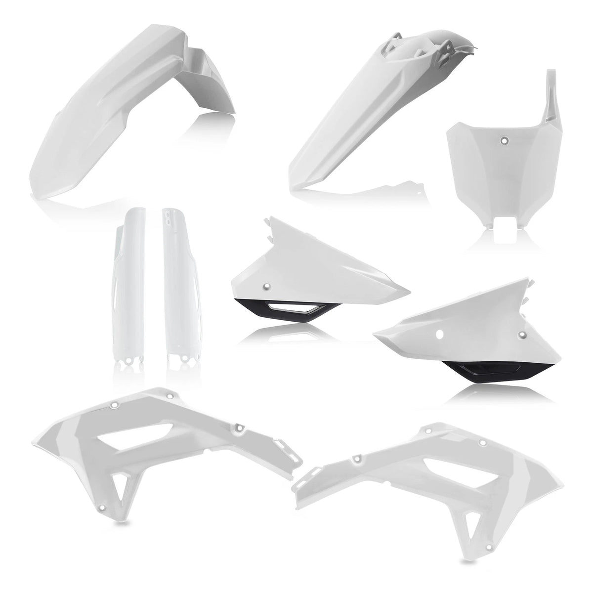 ACERBIS Plastic Kit Full Hon White/Black – Fits Honda CRF450RX & CRF250RX