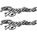 Tracker Boat Brand Decal 157551 - Panfish 16 14 1/4 X 4 Inch (pair)