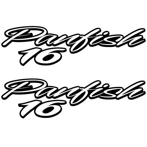 Tracker Boat Brand Decal 157551 - Panfish 16 14 1/4 X 4 Inch (pair)