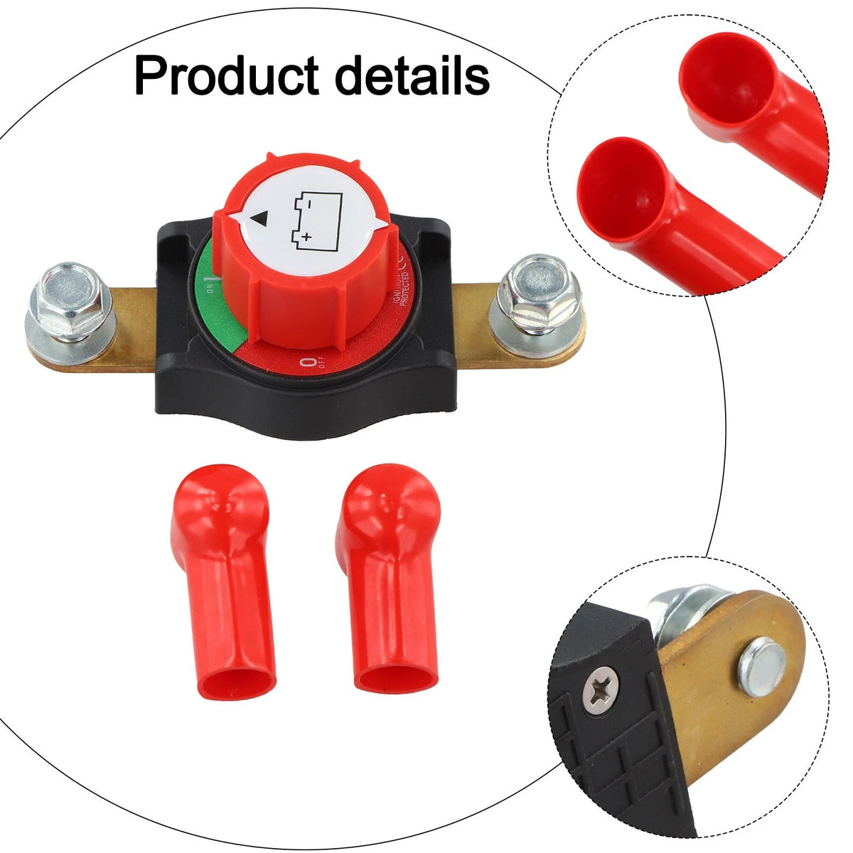 Side Post Disconnect Switch for Boats RVs ATVs with Enhanced Conductivity