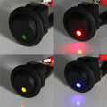 12V Waterproof ON/OFF Car Round Rocker Dot Boat LED Light for TOGGLE