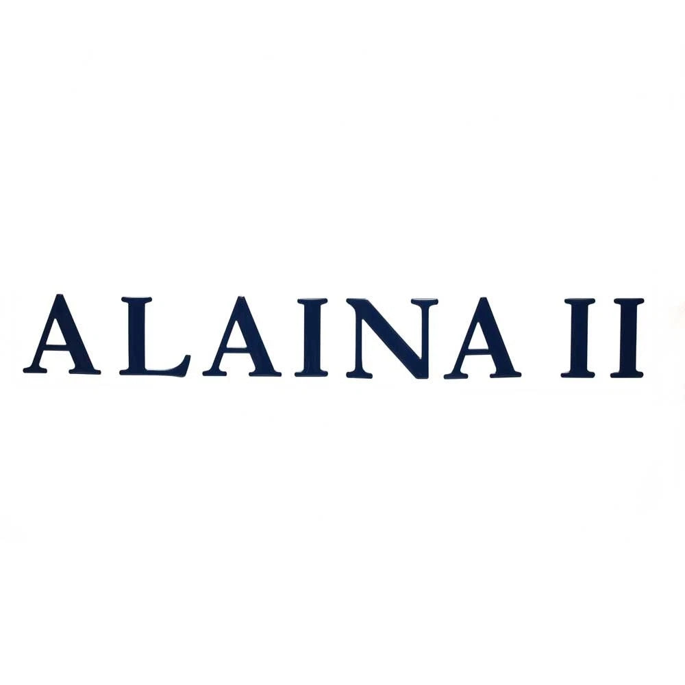 Sunseeker Boat Raised Decal 91701 - Alaina II 22 1/2 Inch Navy Blue